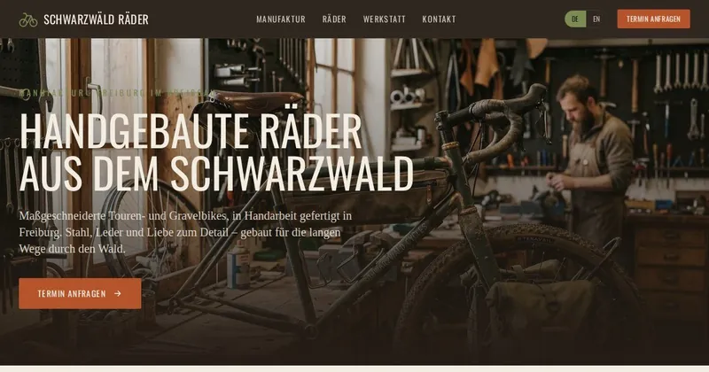 Schwarzwald Räder website built with SiteMagic